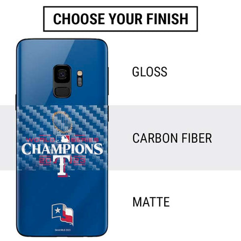 2023 World Series Champions Texas Rangers Galaxy S9 Skin